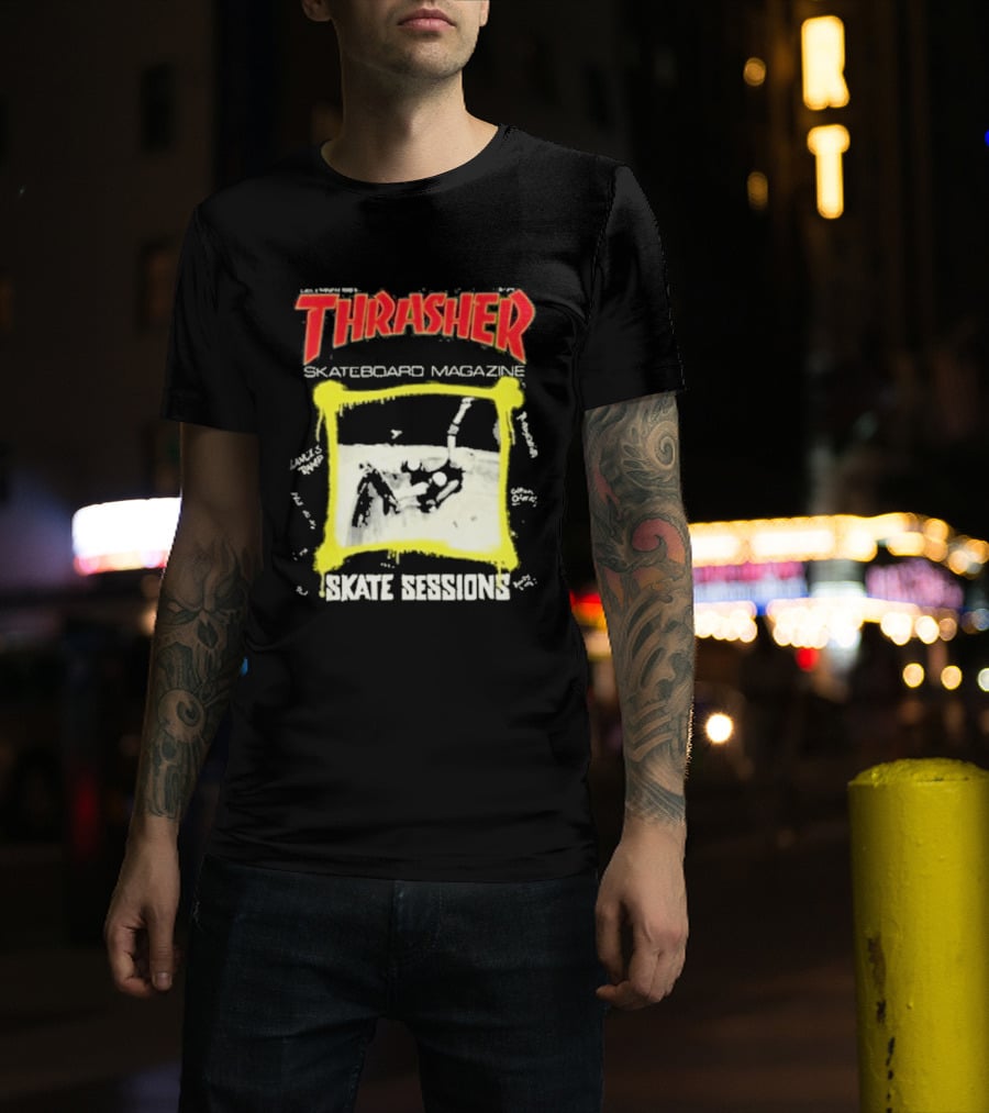 Thrasher Skateboard Magazine December 1983 Skate Sessions T-Shirt