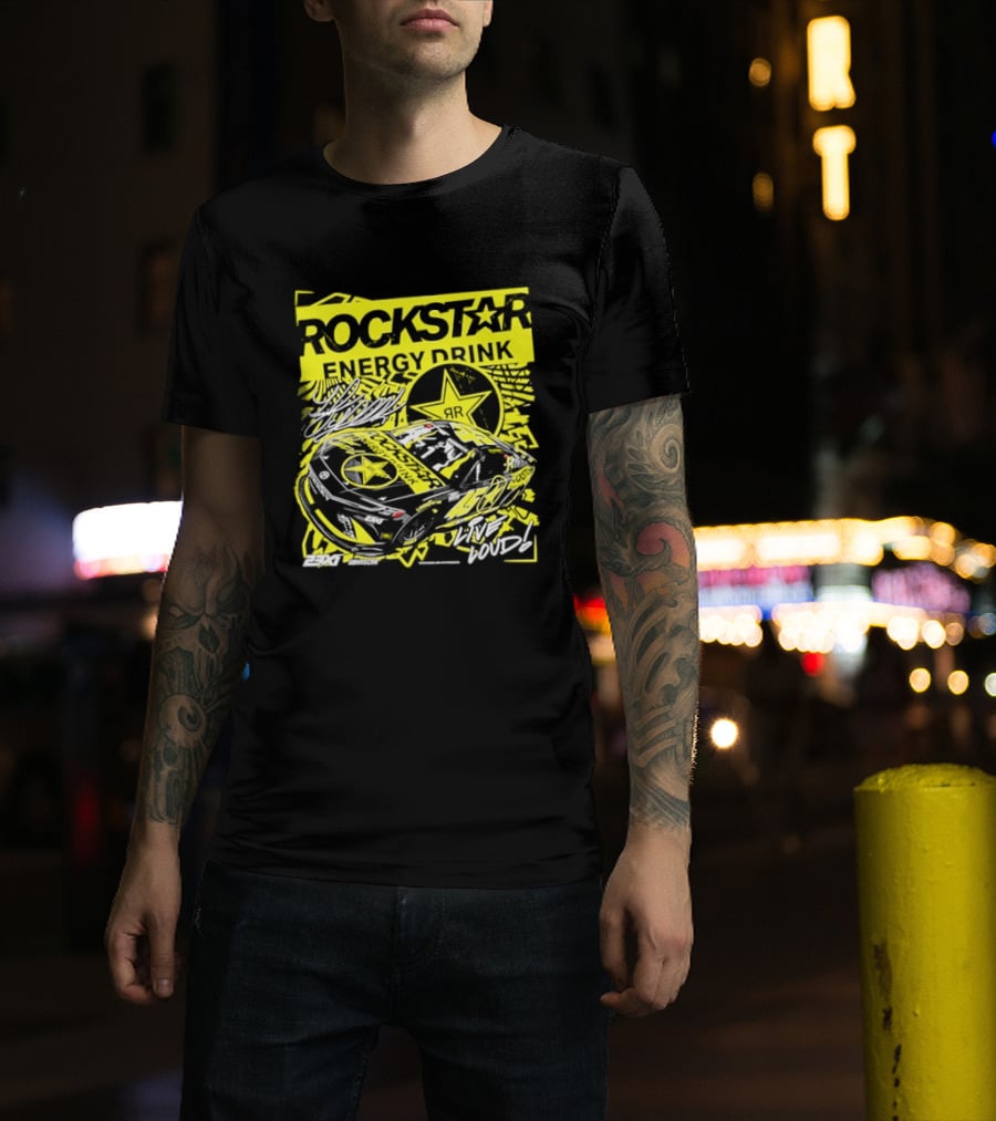 Tyler Reddick 23XI Racing Rockstar Energy Drink Car T-Shirt