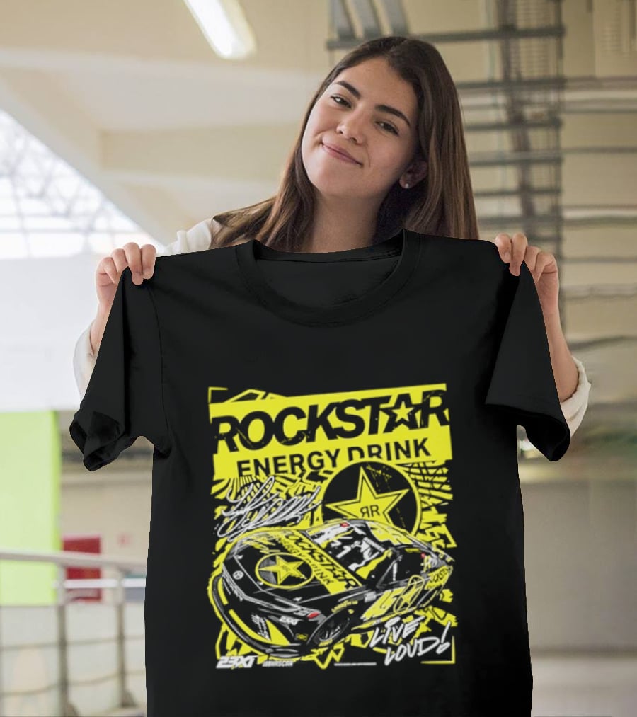 Tyler Reddick 23XI Racing Rockstar Energy Drink Car T-Shirt