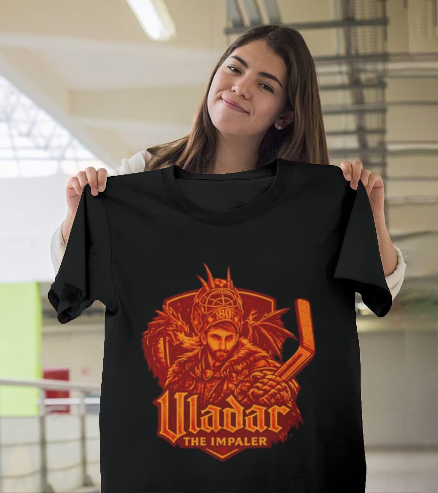 Vladar The Impaler Dan Vladar Hockey Goalie Dragon Warrior T-Shirt