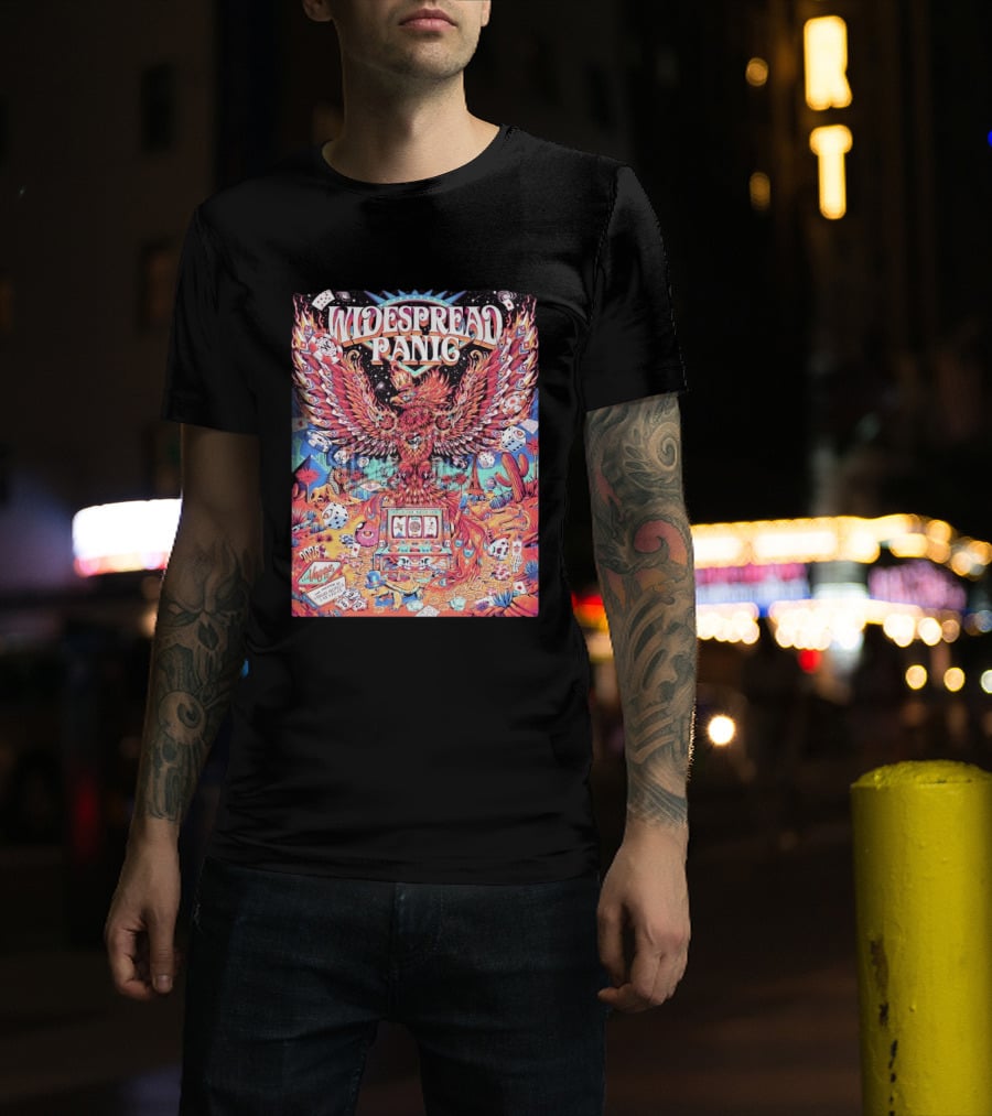 Widespread Panic Las Vegas 2026 Concert With Casino And Phoenix T-Shirt