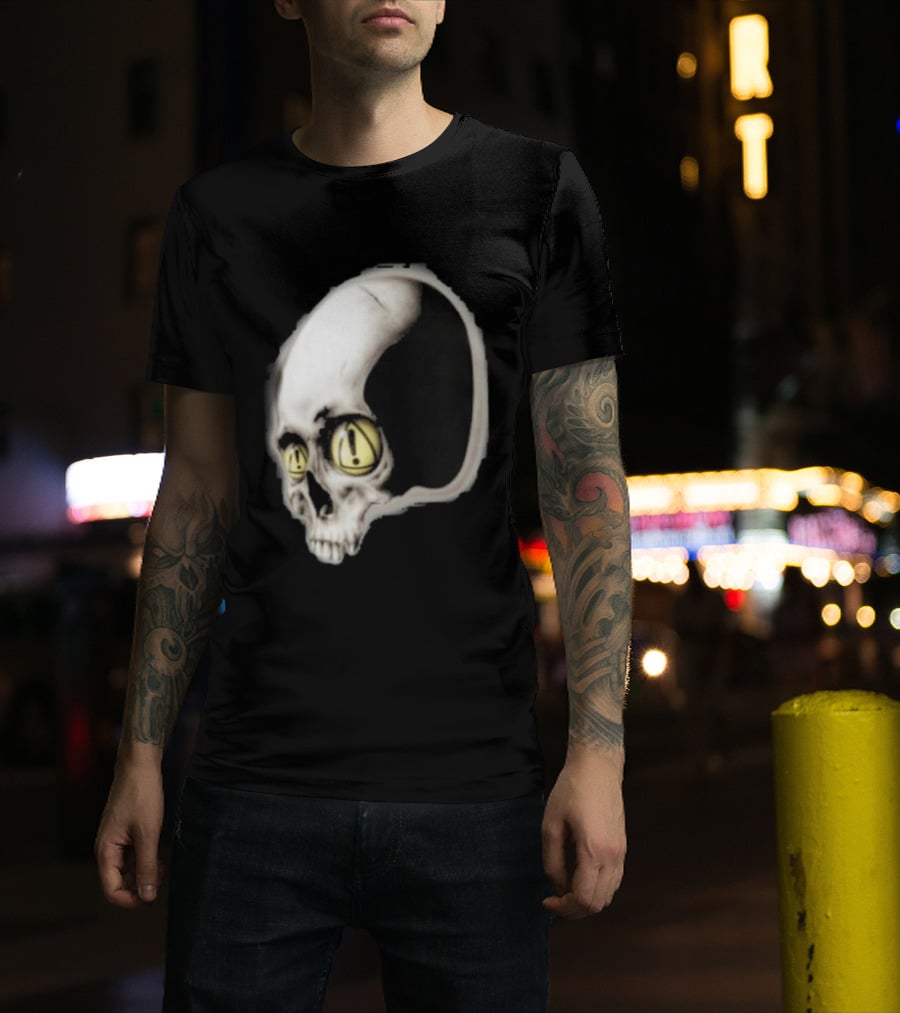 Yeat Dangerous Summer Skull Graphic With Distorted 3D Effect T-Shirt