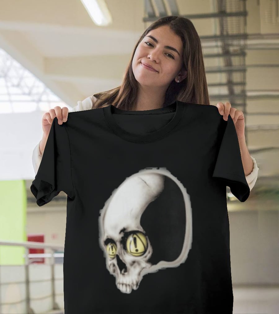 Yeat Dangerous Summer Skull Graphic With Distorted 3D Effect T-Shirt