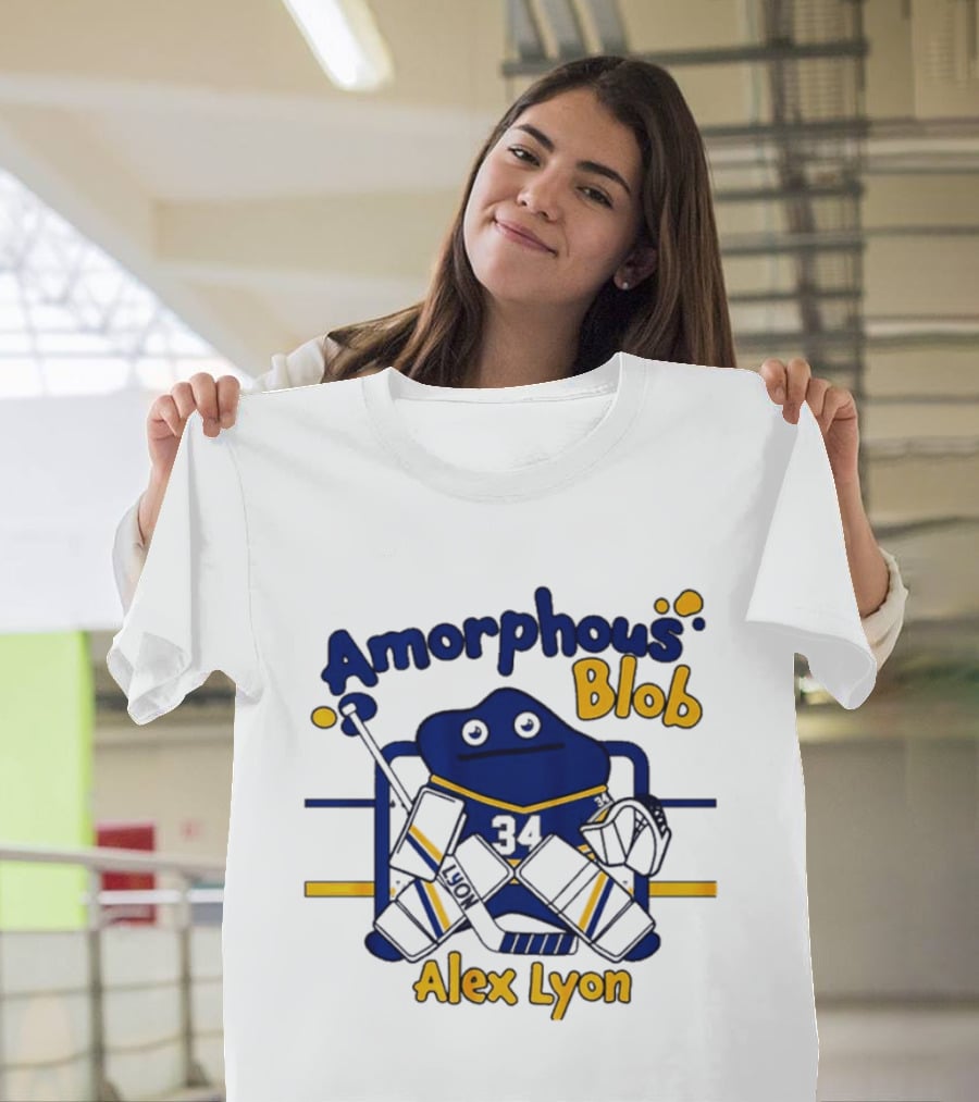 Buffalo Hockey Amorphous Blob Alex Lyon 34 T-Shirt