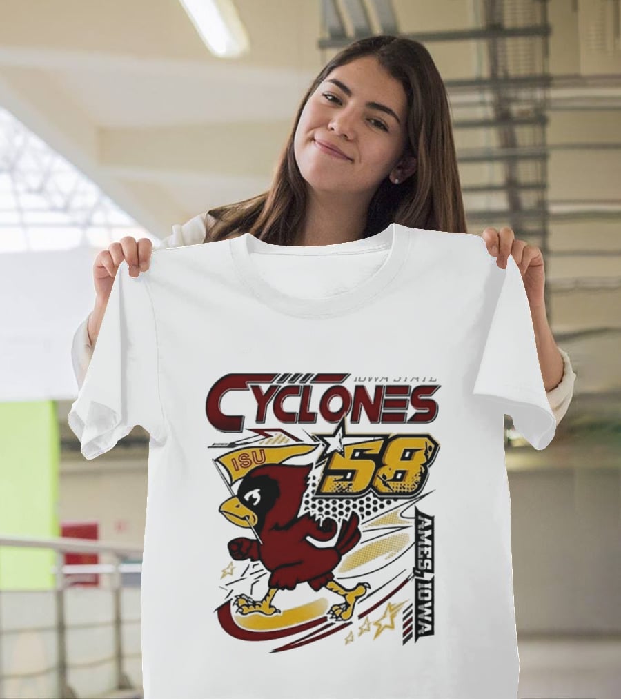 Cyclones ISU Racing Cy 58 Comfort Colors 90s T-Shirt