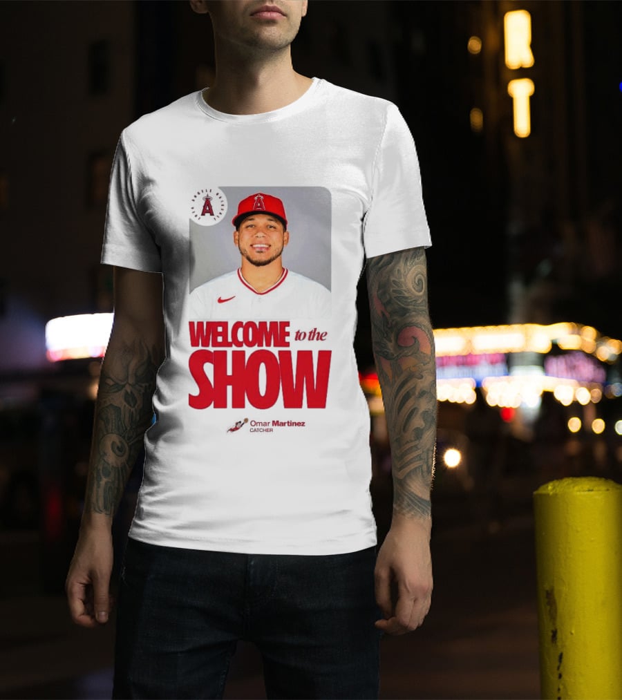 Los Angeles Angels Juan Lagares Welcome To The Show MLB Baseball T-Shirt