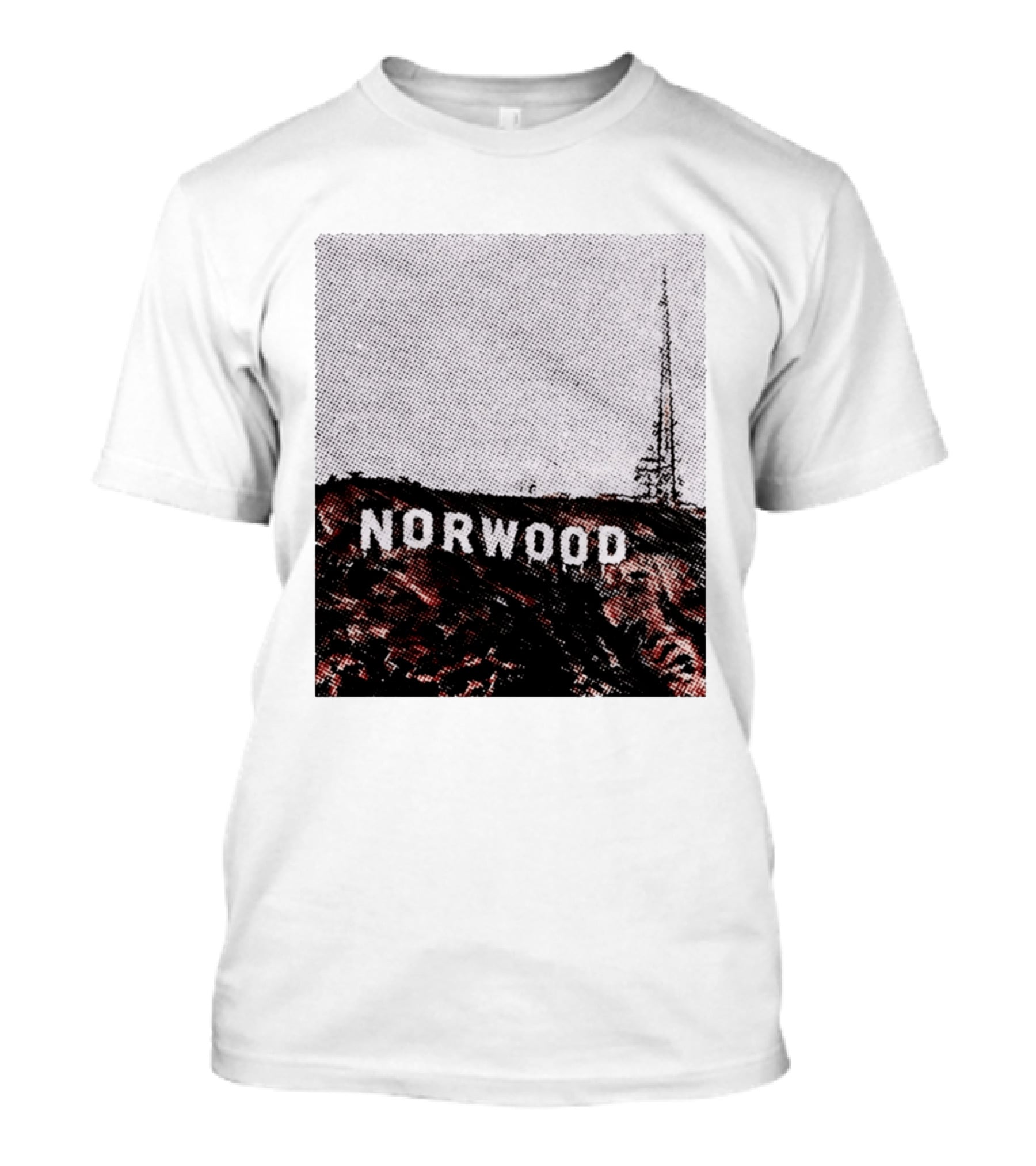 Norwood Hills Sign Parody Hollywood Hills T-Shirt