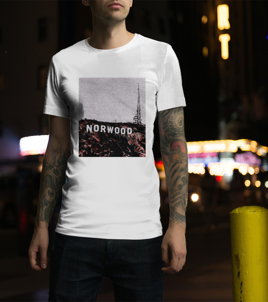 Norwood Hills Sign Parody Hollywood Hills T-Shirt