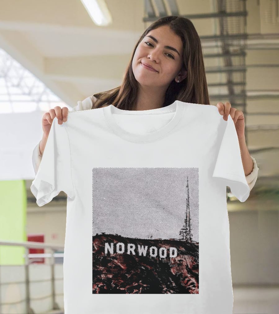 Norwood Hills Sign Parody Hollywood Hills T-Shirt