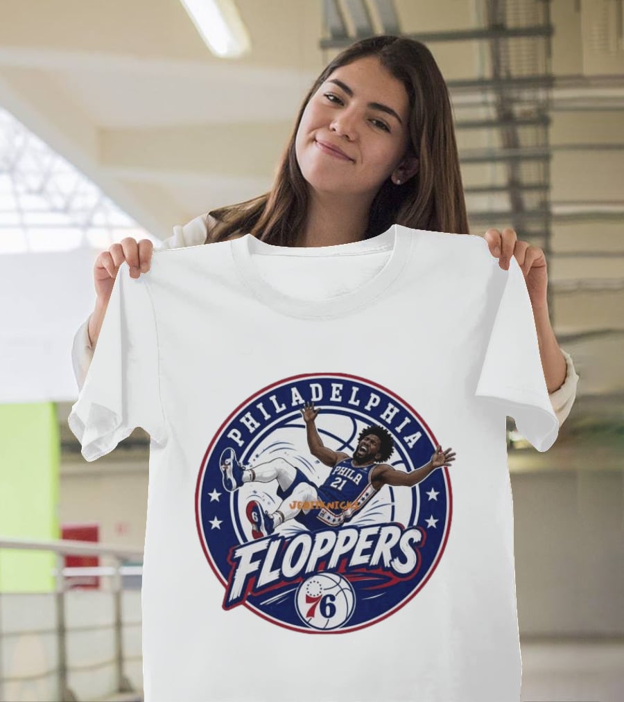 Philadelphia Floppers Joel Embiid 76ers Basketball 2026 T-Shirt
