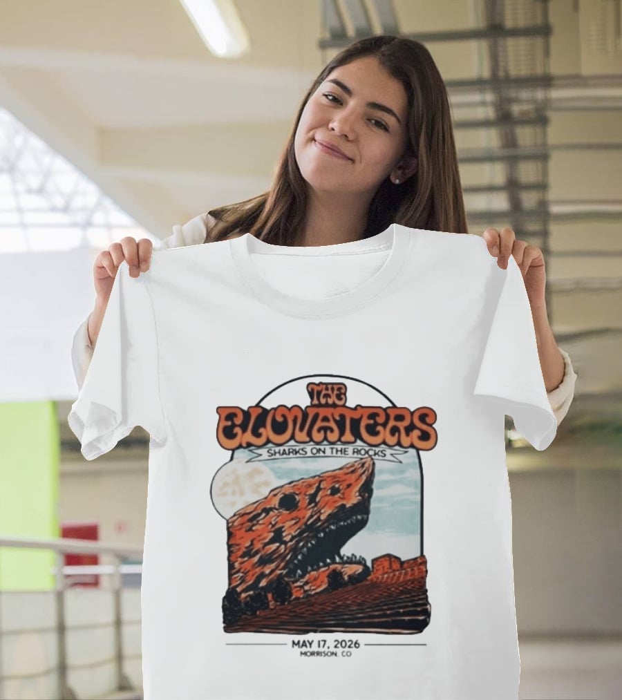 The Elovaters Sharks On The Rocks Red Rocks Amphitheatre 5 17 26 T-Shirt