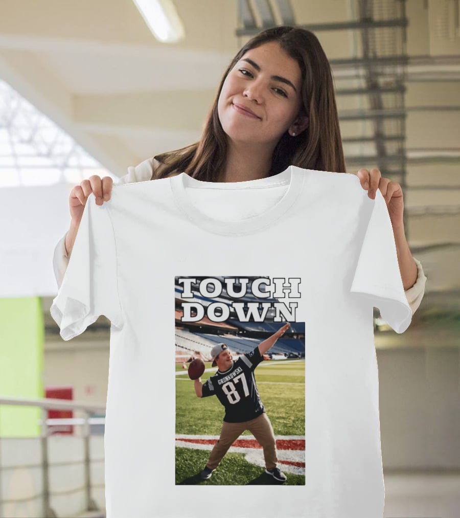 Touchdown Gronkowski 87 Football Player Stadium T-Shirt