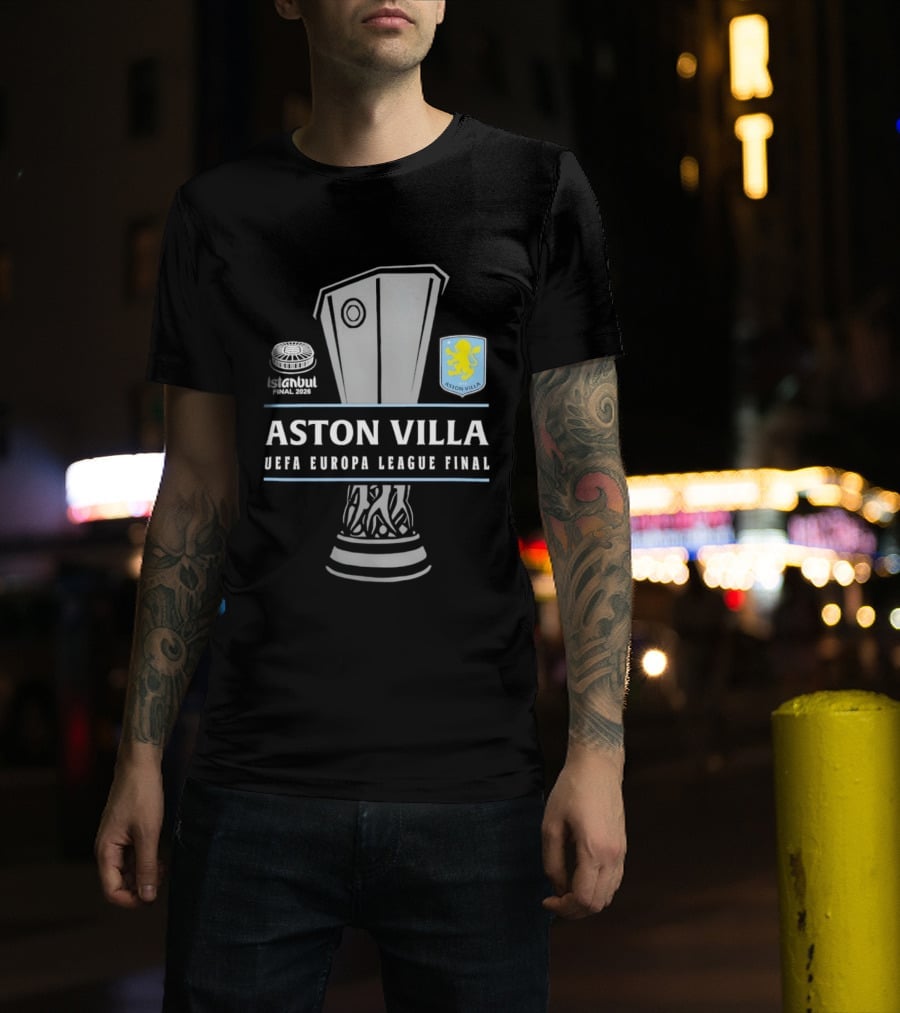 Aston Villa UEFA Europa League Final Trophy 2026 T-Shirt