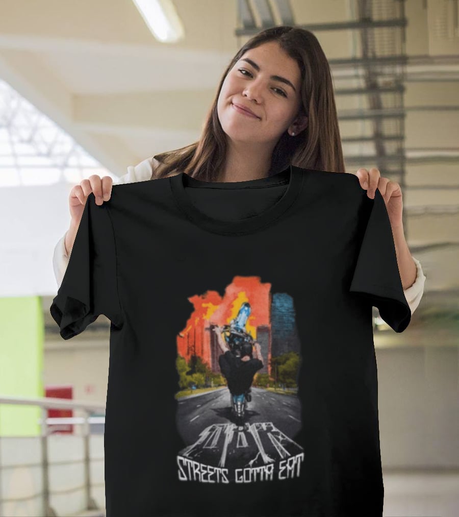 Dirt Bike Kidz Streets Gotta Eat Urban Rider Scene T-Shirt