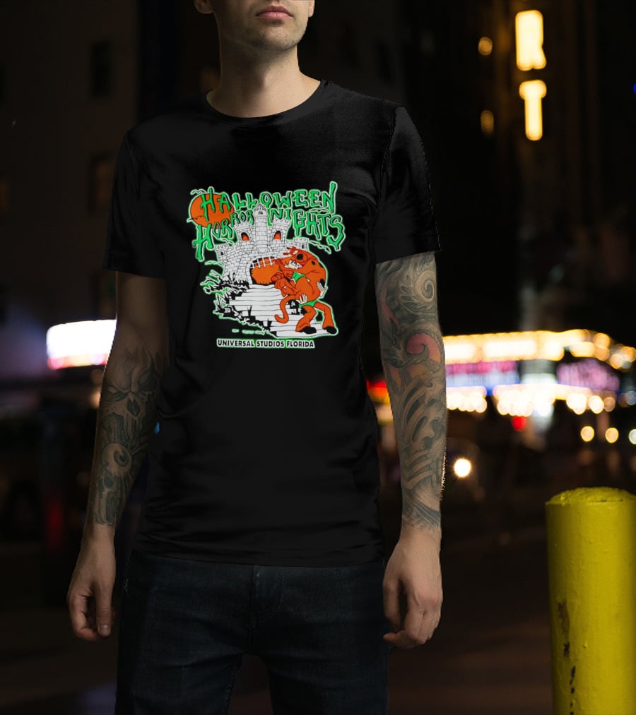 Halloween Horror Nights Universal Studios Florida Scoob Night Razors In The Night Beyond Human T-Shirt