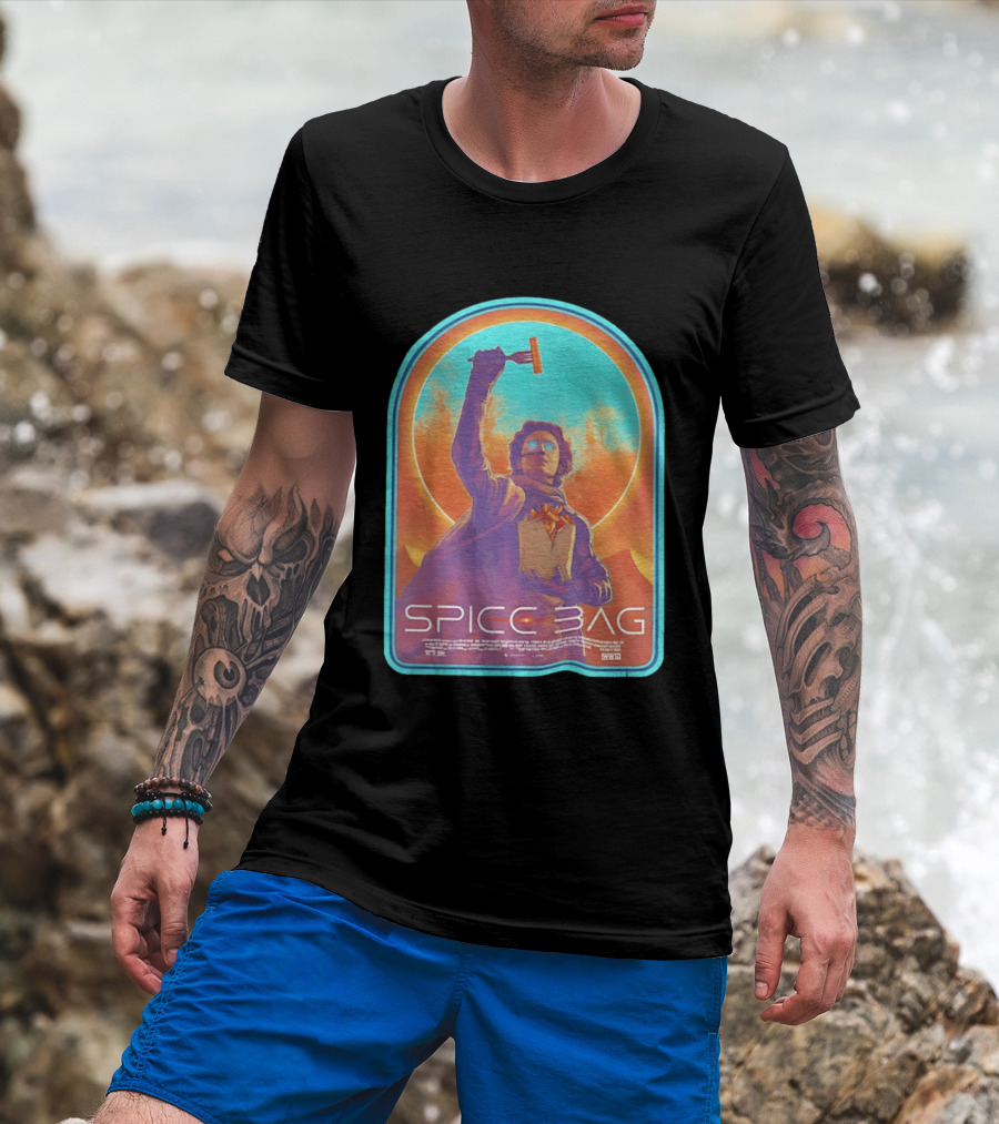 Dune Spice Bag Sci Fi Parody Pop Culture T-Shirt