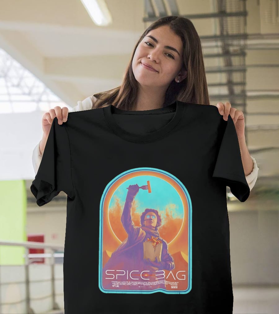 Dune Spice Bag Sci Fi Parody Pop Culture T-Shirt
