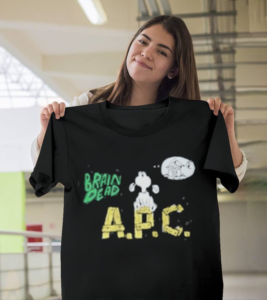 Brain Dead A.P.C. Homesick Dog With House In Thought Bubble T-Shirt
