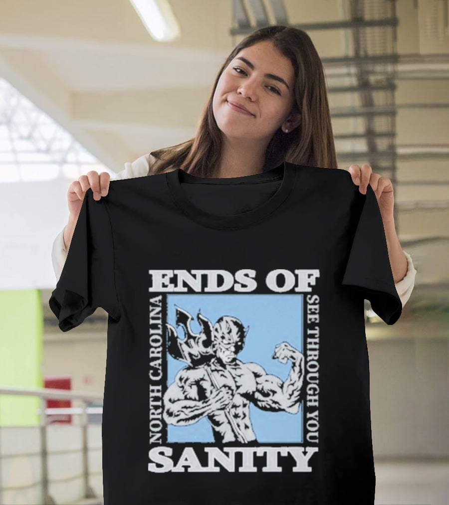 Ends Of Sanity North Carolina See Through You Blue Devil T-Shirt