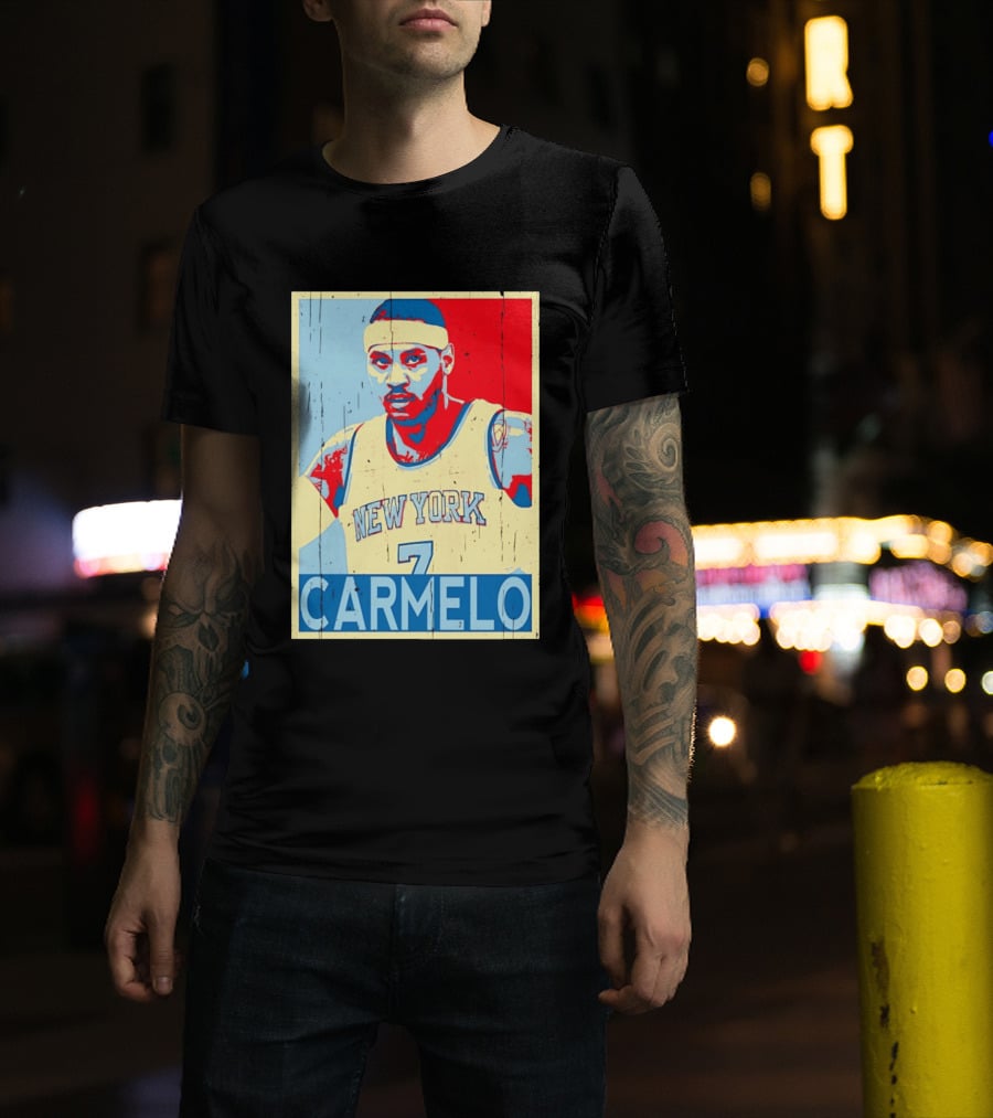 New York Knicks Carmelo Anthony 7 NBA T-Shirt