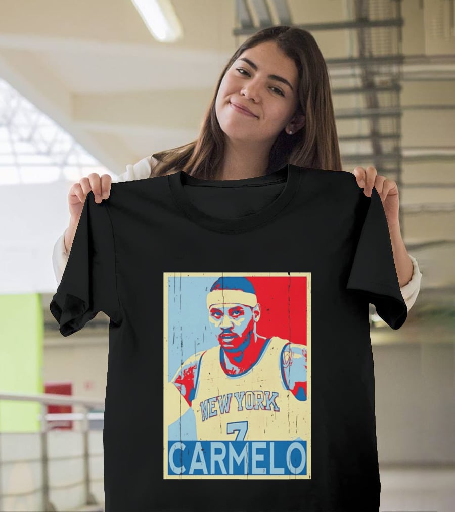 New York Knicks Carmelo Anthony 7 NBA T-Shirt