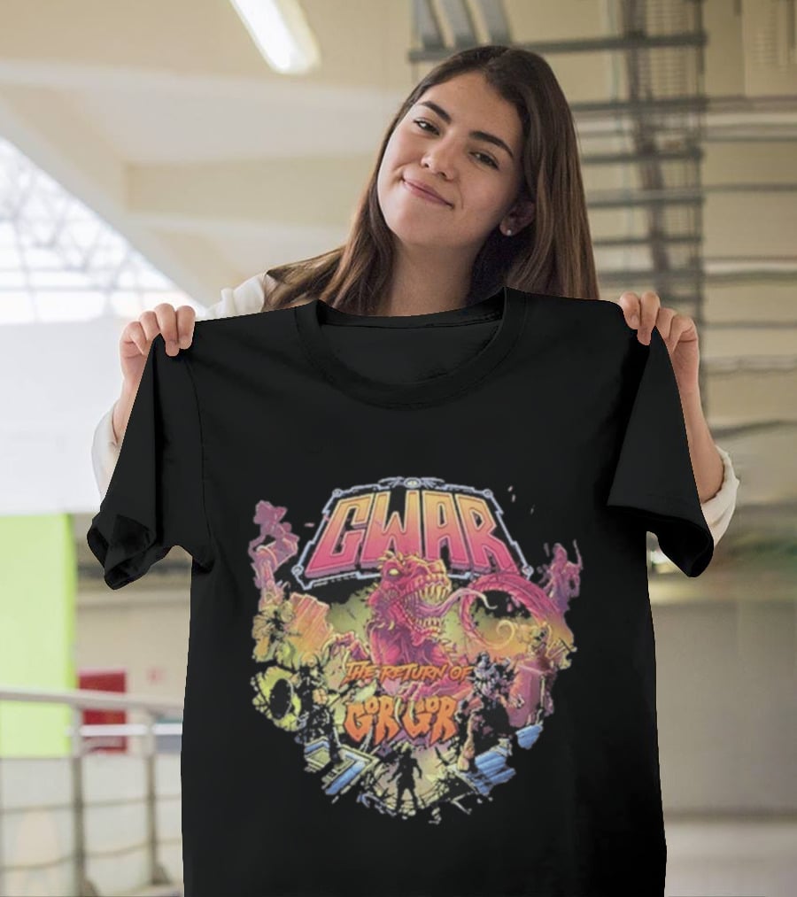Gwar The Return Of Gor Gor Dinosaur Retro Band T-Shirt