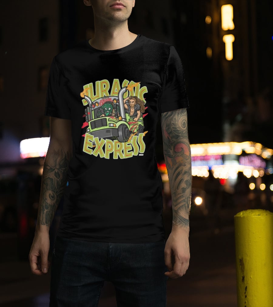 Jurassic Express Truck Adventure With Dinosaur And Driver T-Shirt