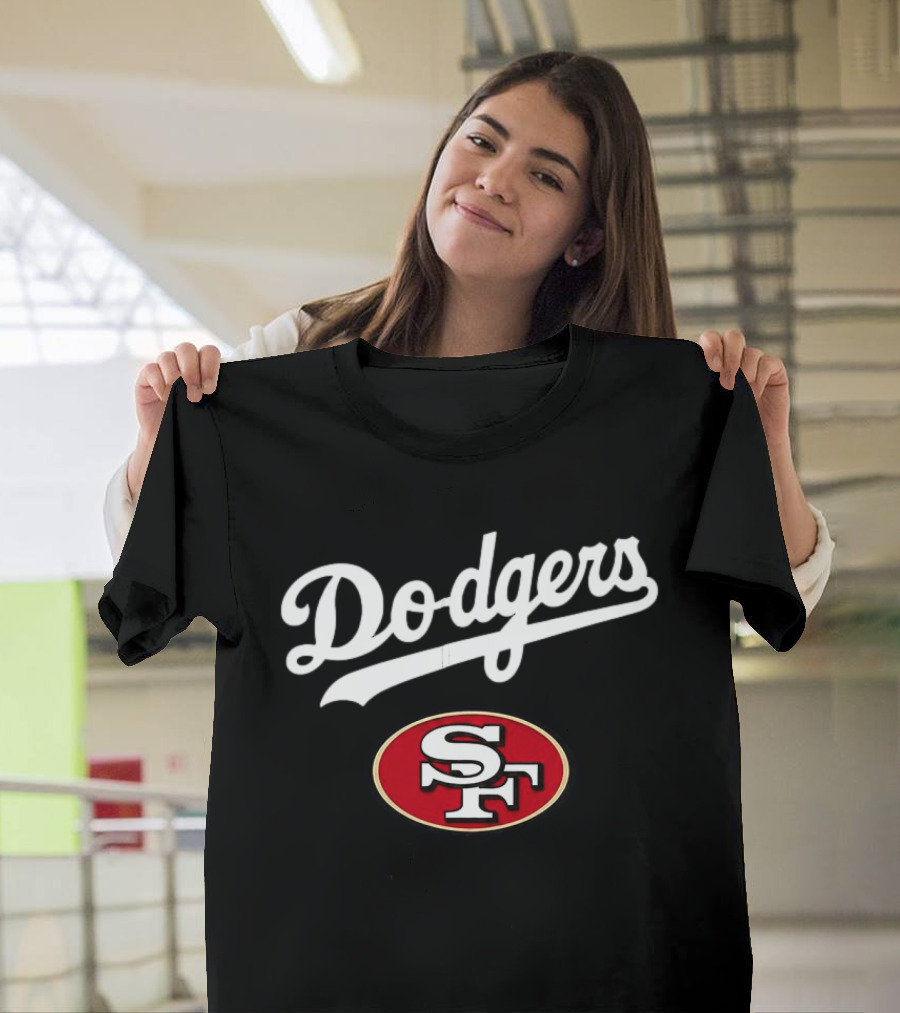 Dodgers SF Baseball Jersey Los Angeles San Francisco 49ers T-Shirt