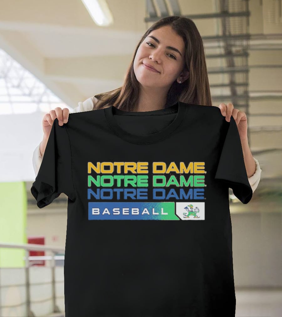 Notre Dame College Baseball Fighting Irish Tri Blend 2026 T-Shirt