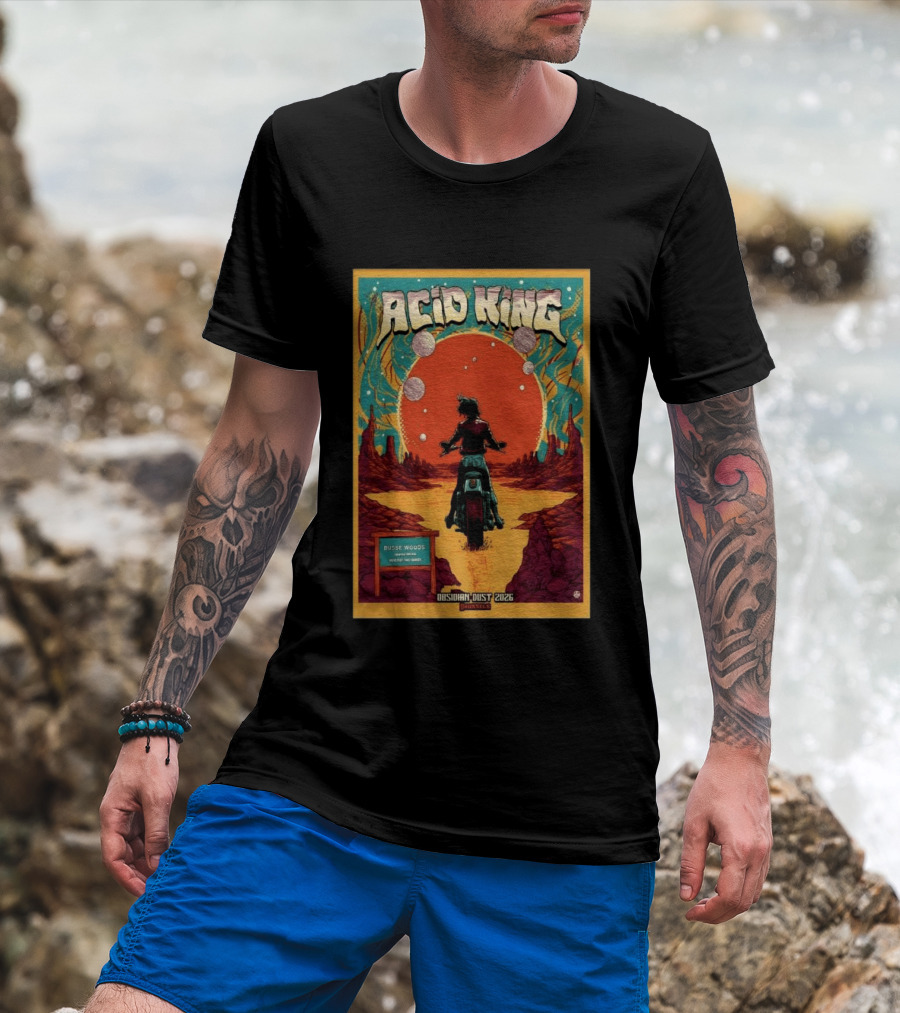 Acid King Obsidian Dust 2026 Brussels Busse Woods T-Shirt