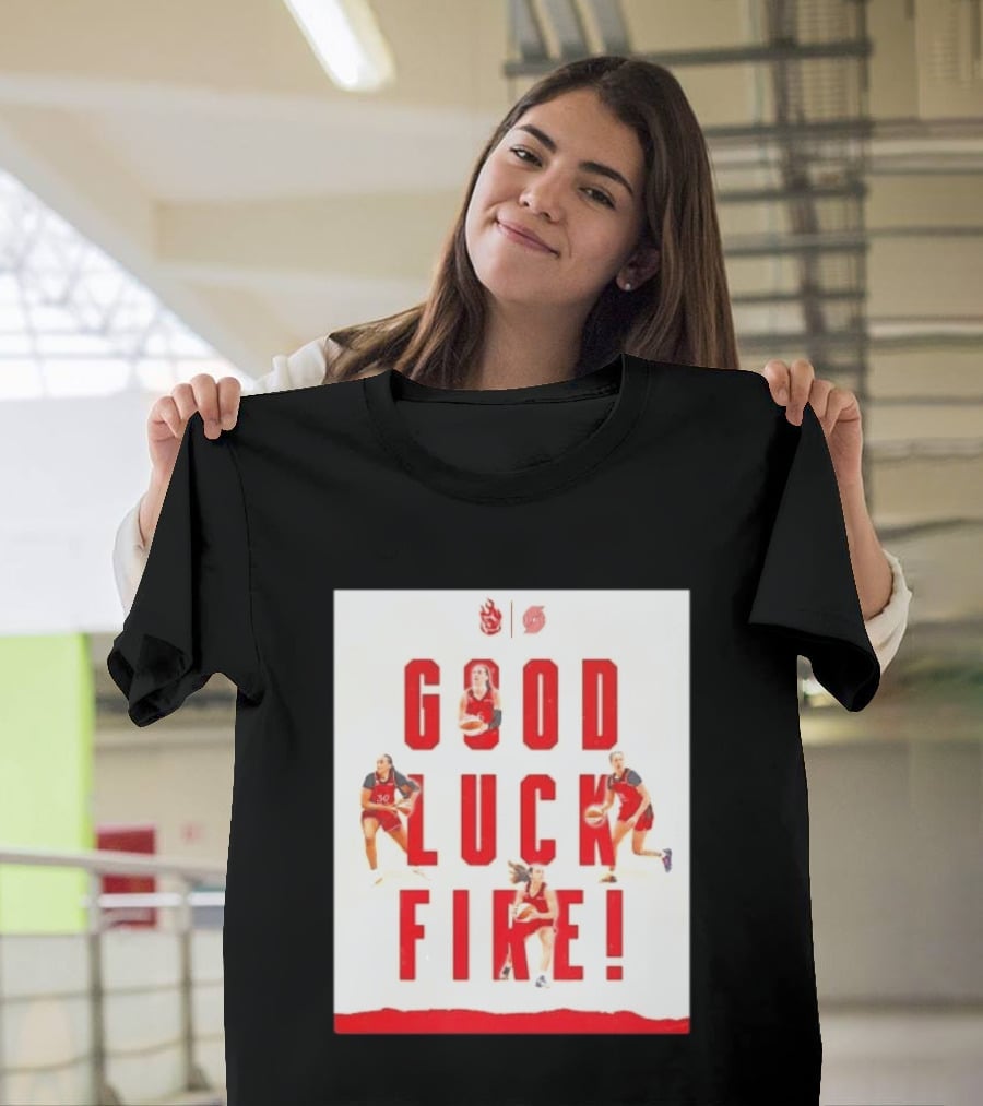 Portland Trail Blazers Good Luck Fire Basketball T-Shirt