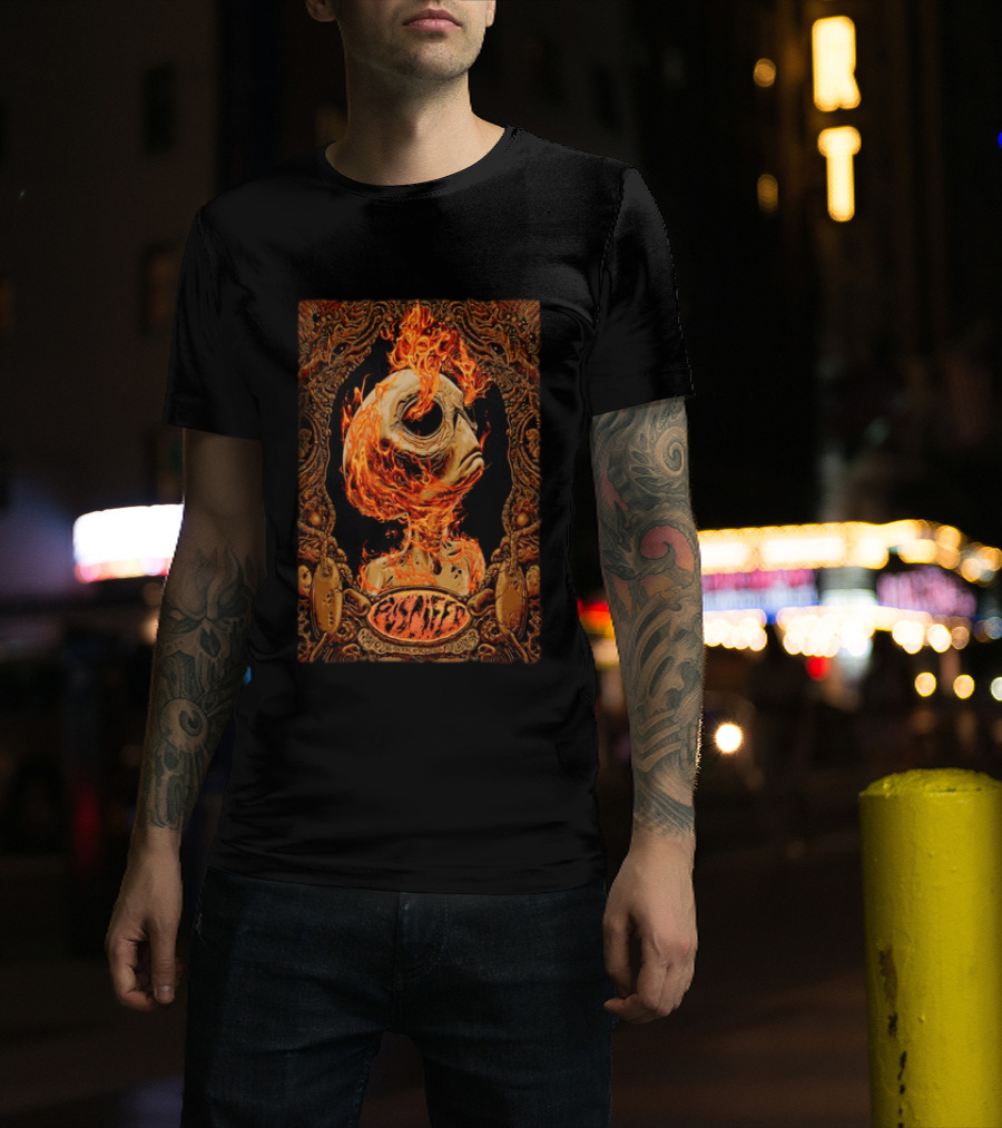 Puscifer Theater Of The Clouds Portland OR Event May 8 2026 Alien Skull In Flames T-Shirt