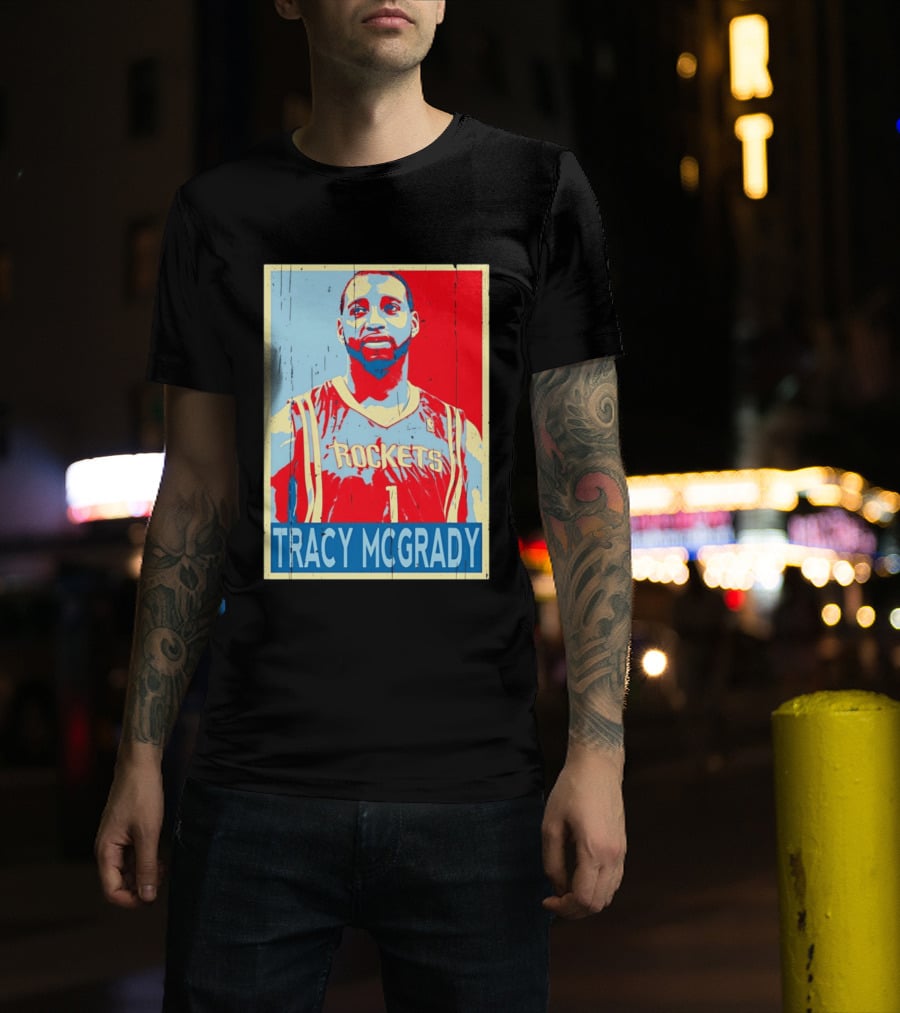 Tracy McGrady Rockets Houston NBA Basketball T-Shirt