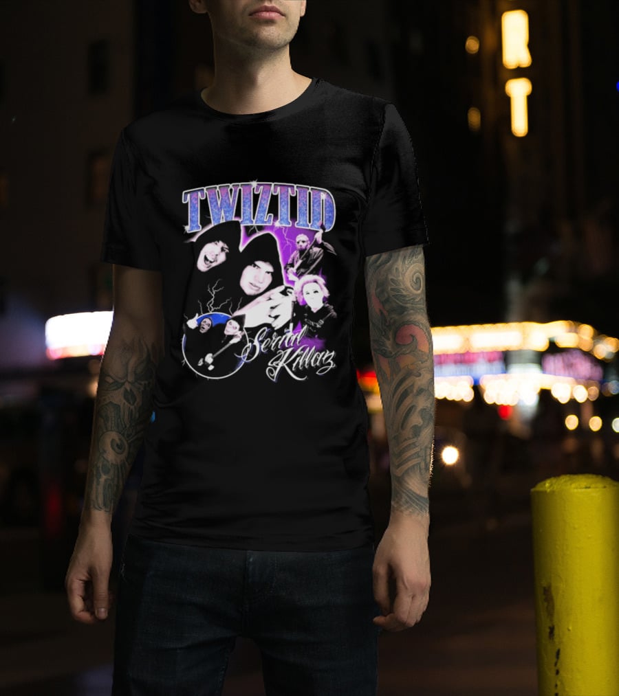 Twiztid Serial Killas 90s Rap Psychedelic Horror T-Shirt