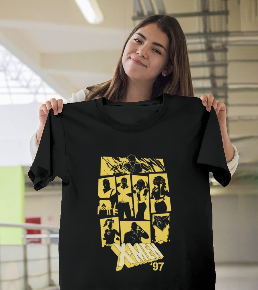 X Men '97 Classic Characters Collage T-Shirt