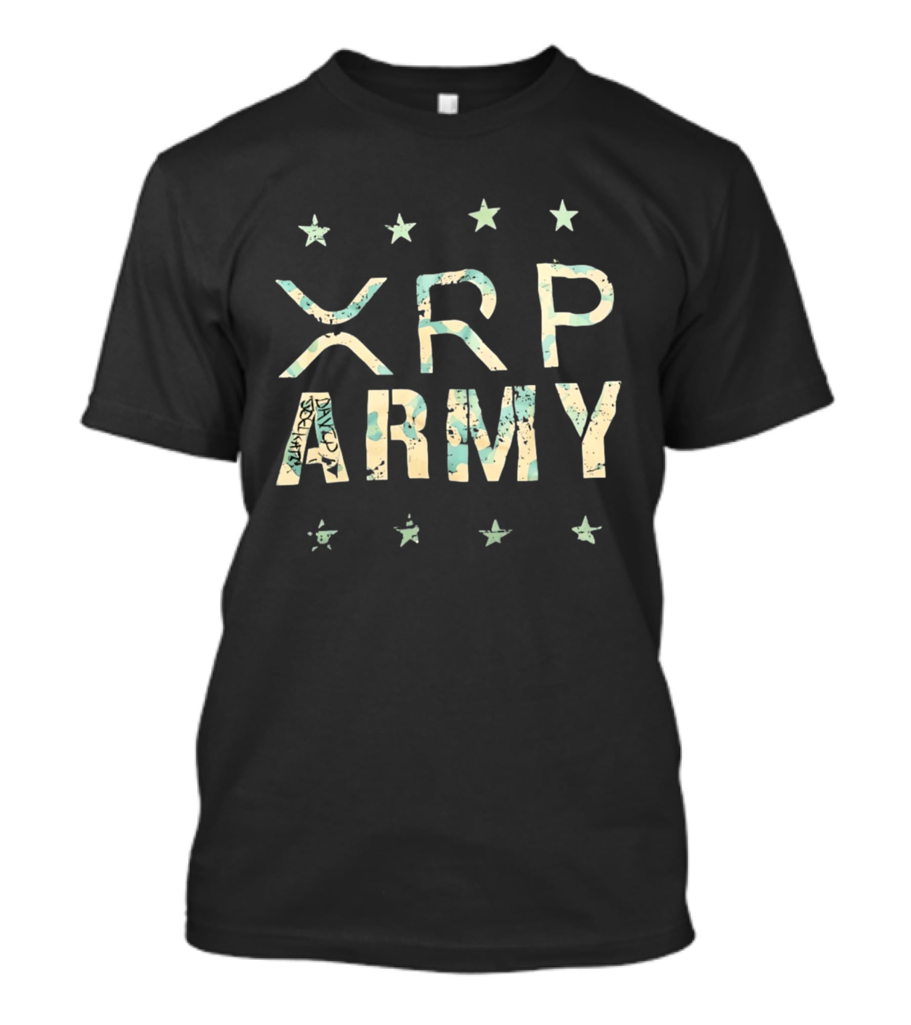 XRP Army Camo Stars T-Shirt