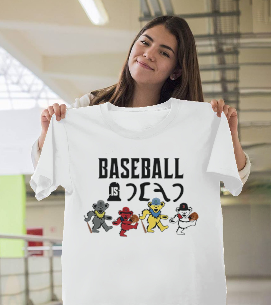 Baseball Is Dead Bear Grateful Dead T-Shirt