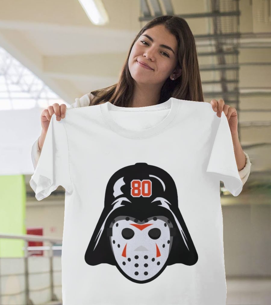 Dan Vladar Darth Vladar Mask 80 Philadelphia Flyers Hockey T-Shirt