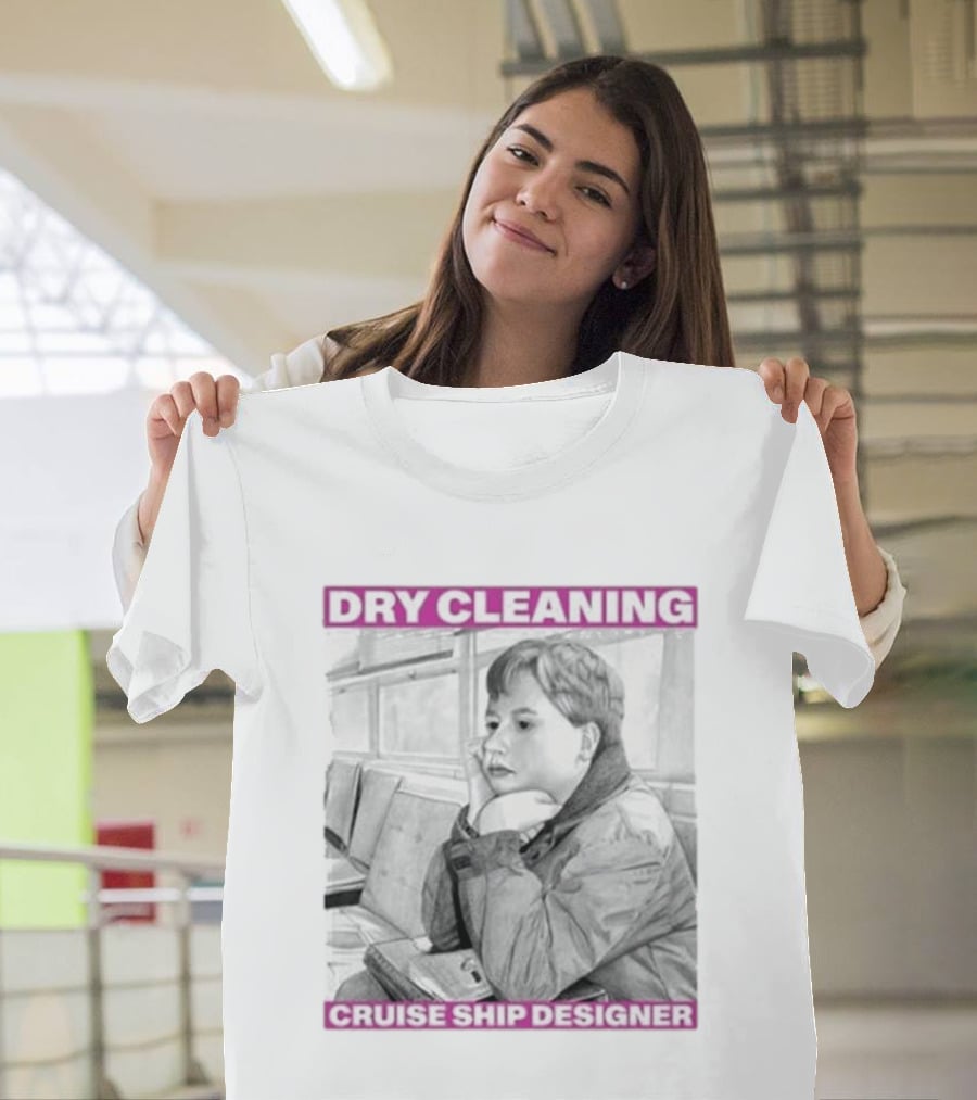 Dry Cleaning Cruise Ship Designer Boy Sketch T-Shirt