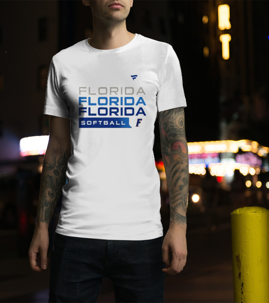 Florida Gators Softball Tri Blend Hype College F T-Shirt