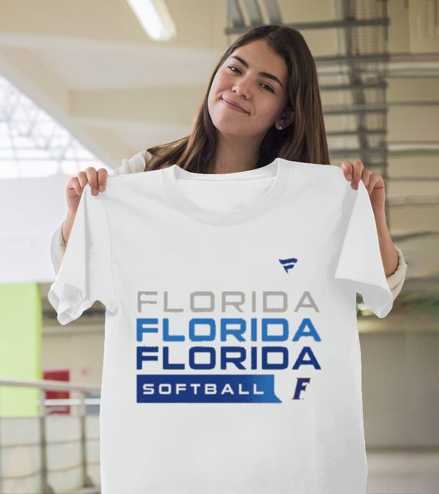 Florida Gators Softball Tri Blend Hype College F T-Shirt