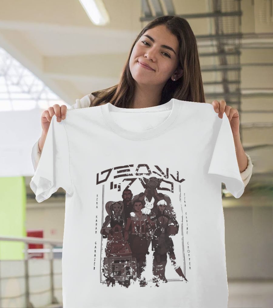 Heroes Villains Star Wars Rebels Ghost Crew Mural Visuals T-Shirt