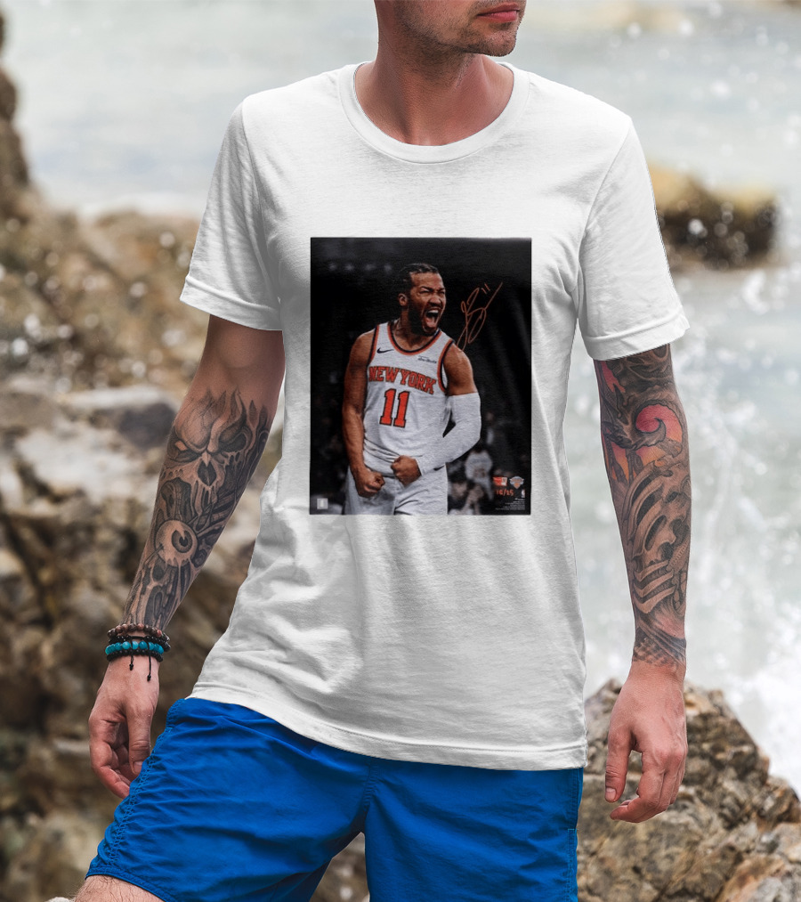 Jalen Brunson New York Knicks 11 Basketball Nike NBA Signature T-Shirt