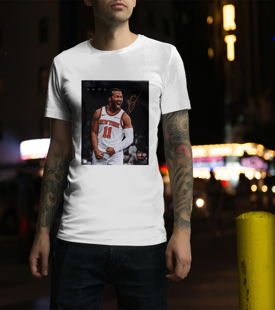 Jalen Brunson New York Knicks 11 Basketball Nike NBA Signature T-Shirt