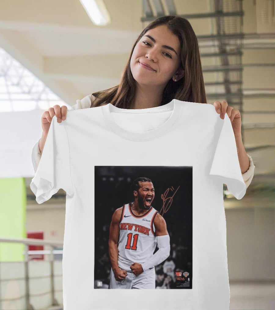 Jalen Brunson New York Knicks 11 Basketball Nike NBA Signature T-Shirt