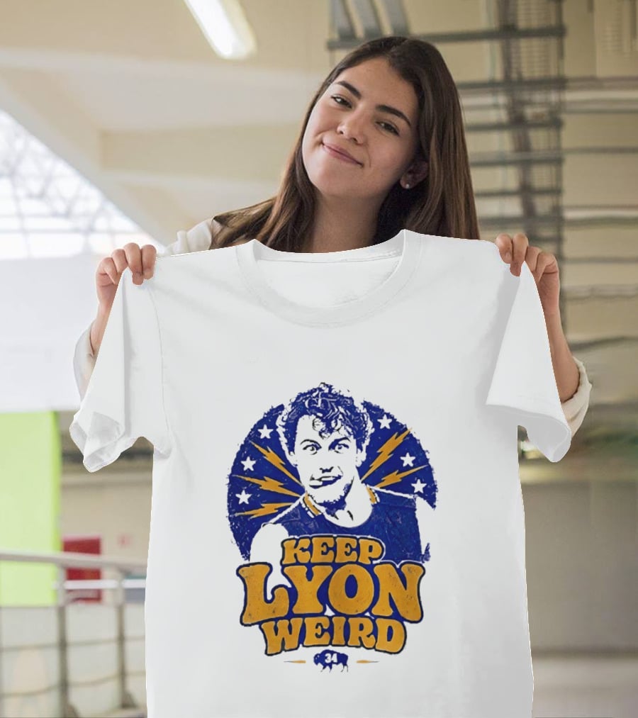 Keep Lyon Weird Hockey Player 34 Buffalo Sabres Lightning Stars T-Shirt
