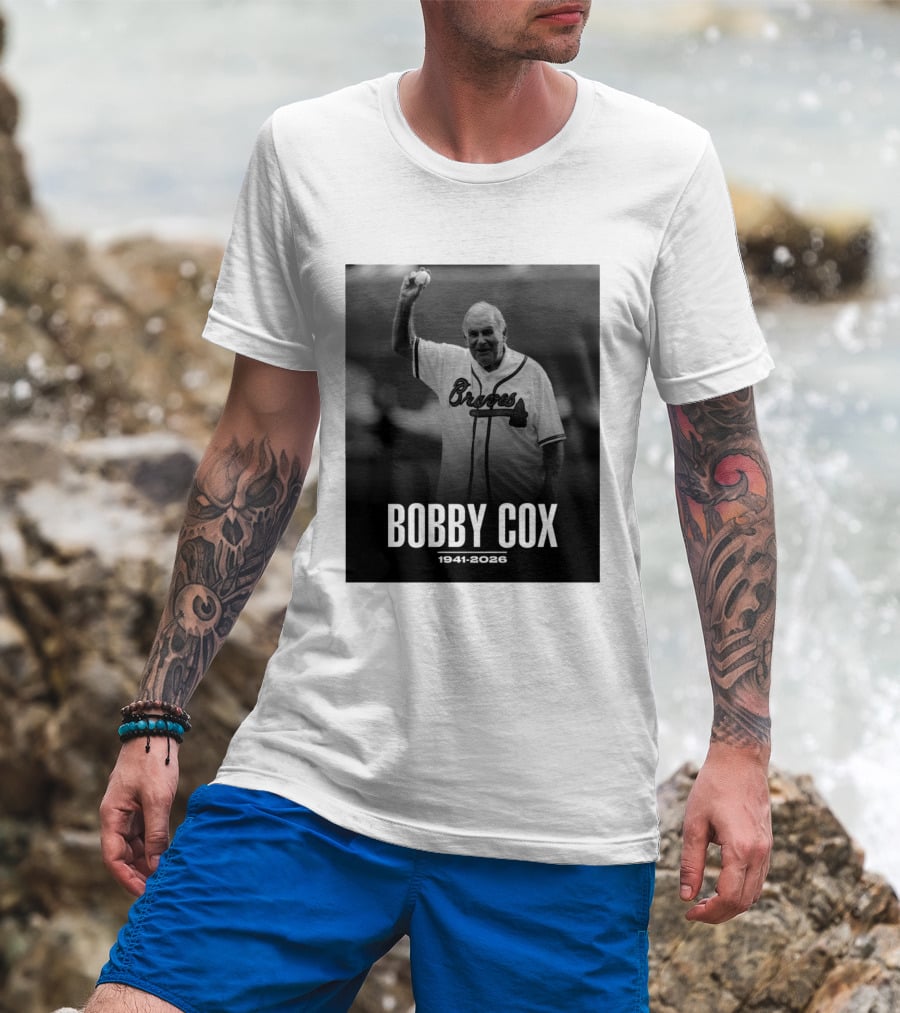 Bobby Cox Braves 1941 2026 Commemorative T-Shirt