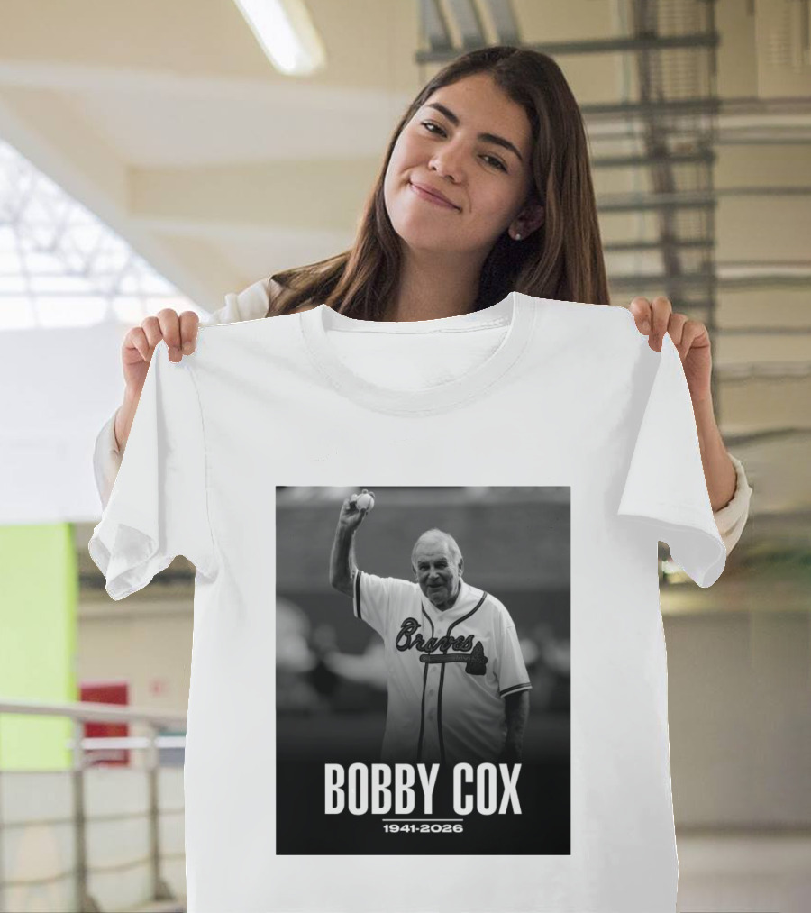 Bobby Cox Braves 1941 2026 Commemorative T-Shirt