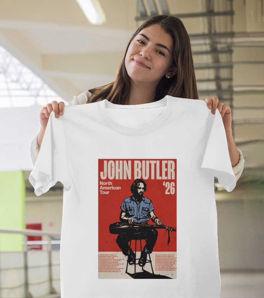 John Butler North American Tour 2026 Shows T-Shirt