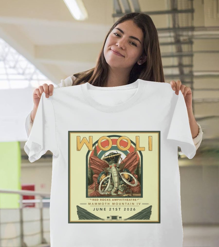 Wooli Red Rocks Amphitheatre Mammoth Mountain IV June 21st 2026 T-Shirt
